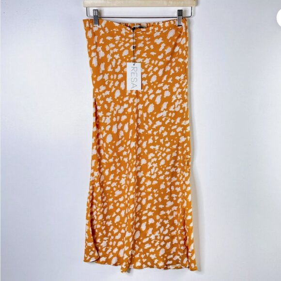 NWT RESA Women’s Size Small Isabel Midi Skirt Print Multi-Color - Picture 4 of 6